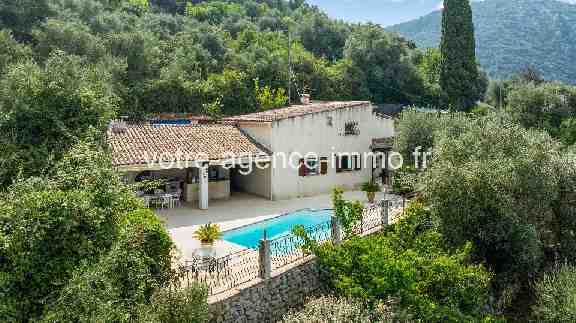 Maison 4 pièces + piscine et garage – Peille